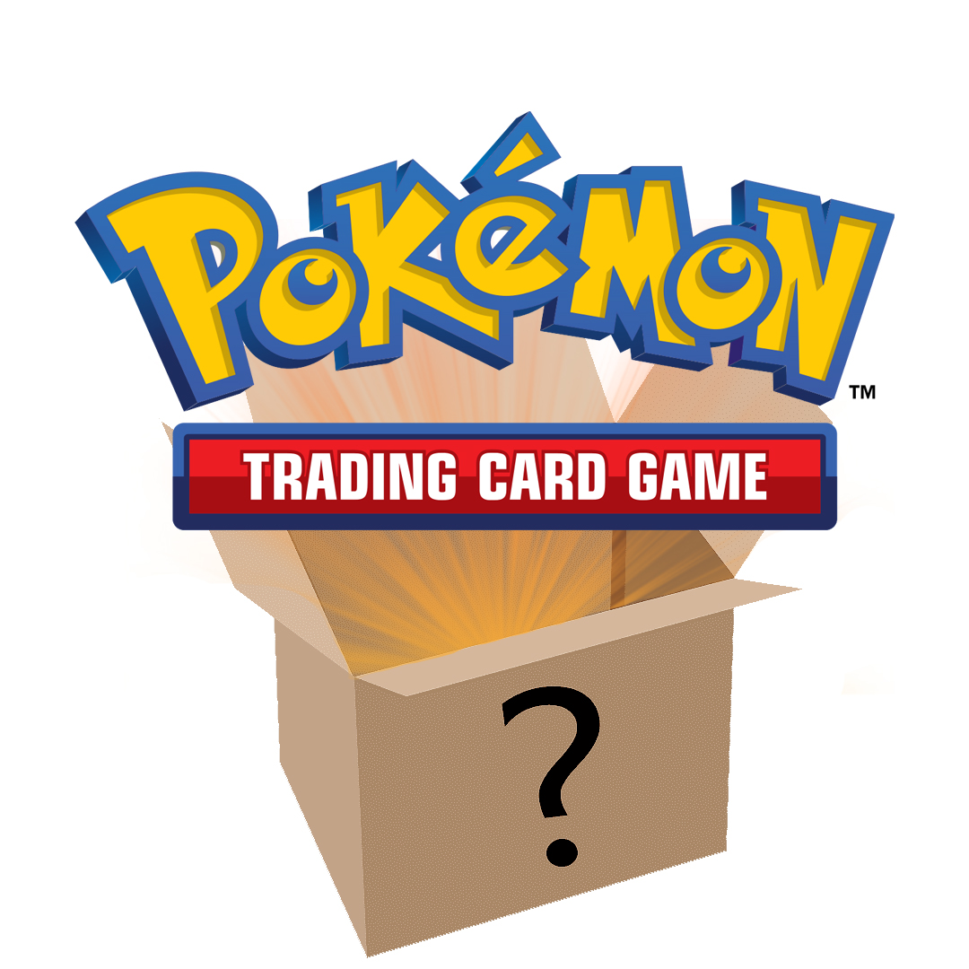 Mystery Box de temática Pokémon TCG, tu eliges el valor y nosotros te deleitamos con una caja llena de sorpresas de tu agrado para hacer crecer tu colección