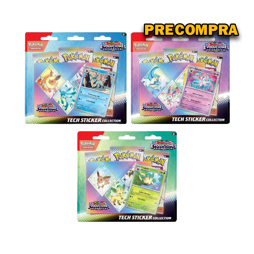 Colección Pegatinas Evoluciones Prismáticas en español